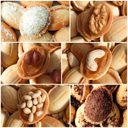 Ассорти орешков со сгущенкой из белорусских молочных продуктов высшего качества с начинками: 